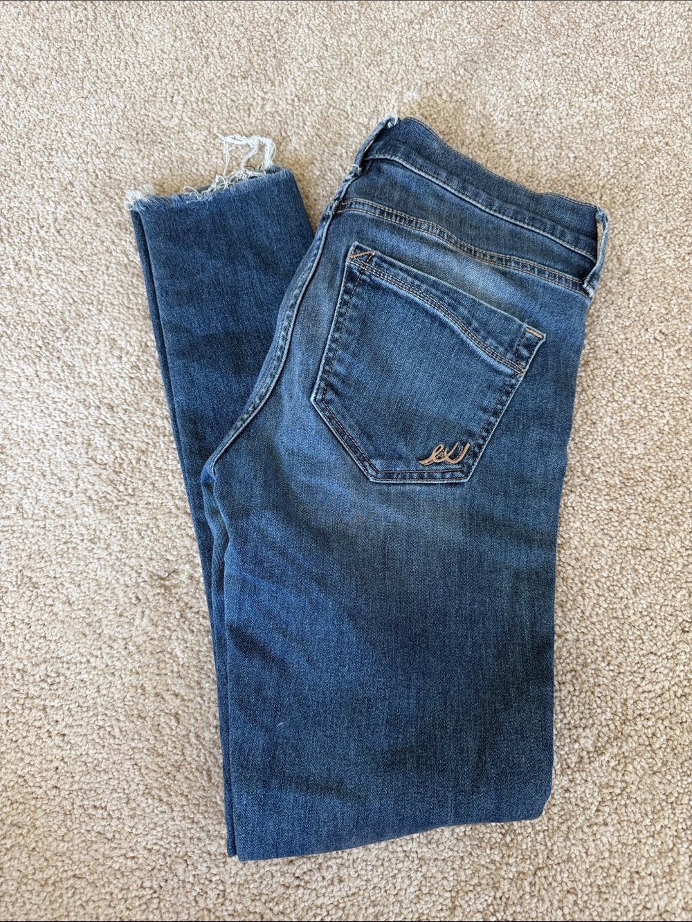 Women's Blue Denim Express Jeans - Classic Slim Fit